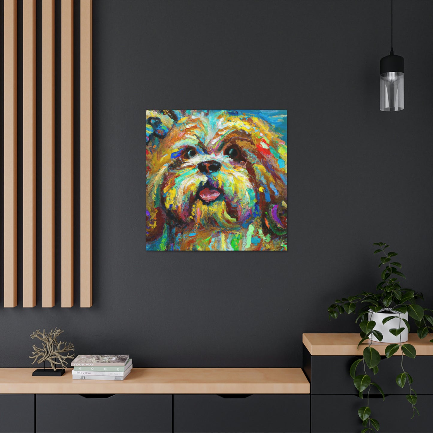 Shih Tzu Fauvism - Canvas