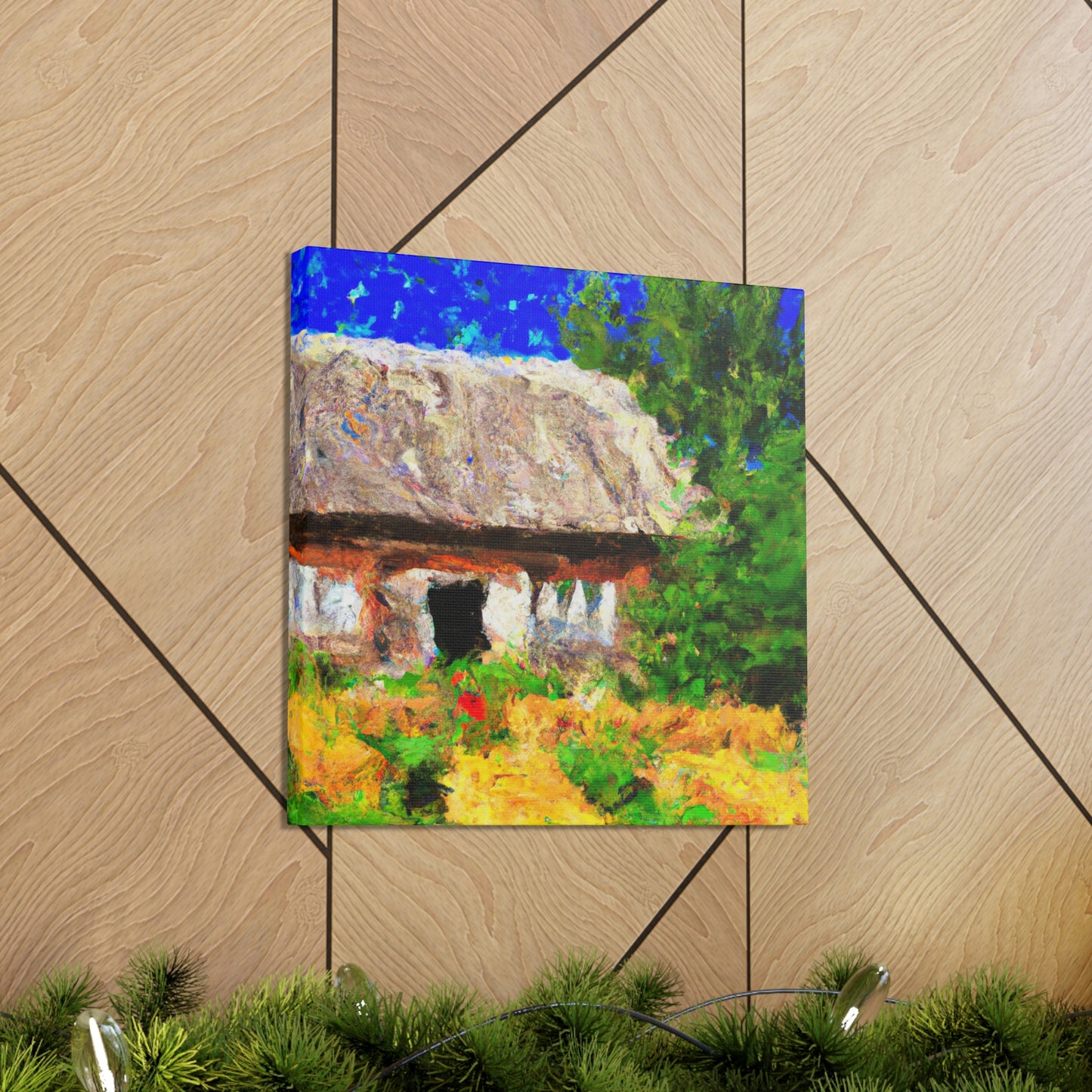 "Farmhouse at Dusk" - Canvas