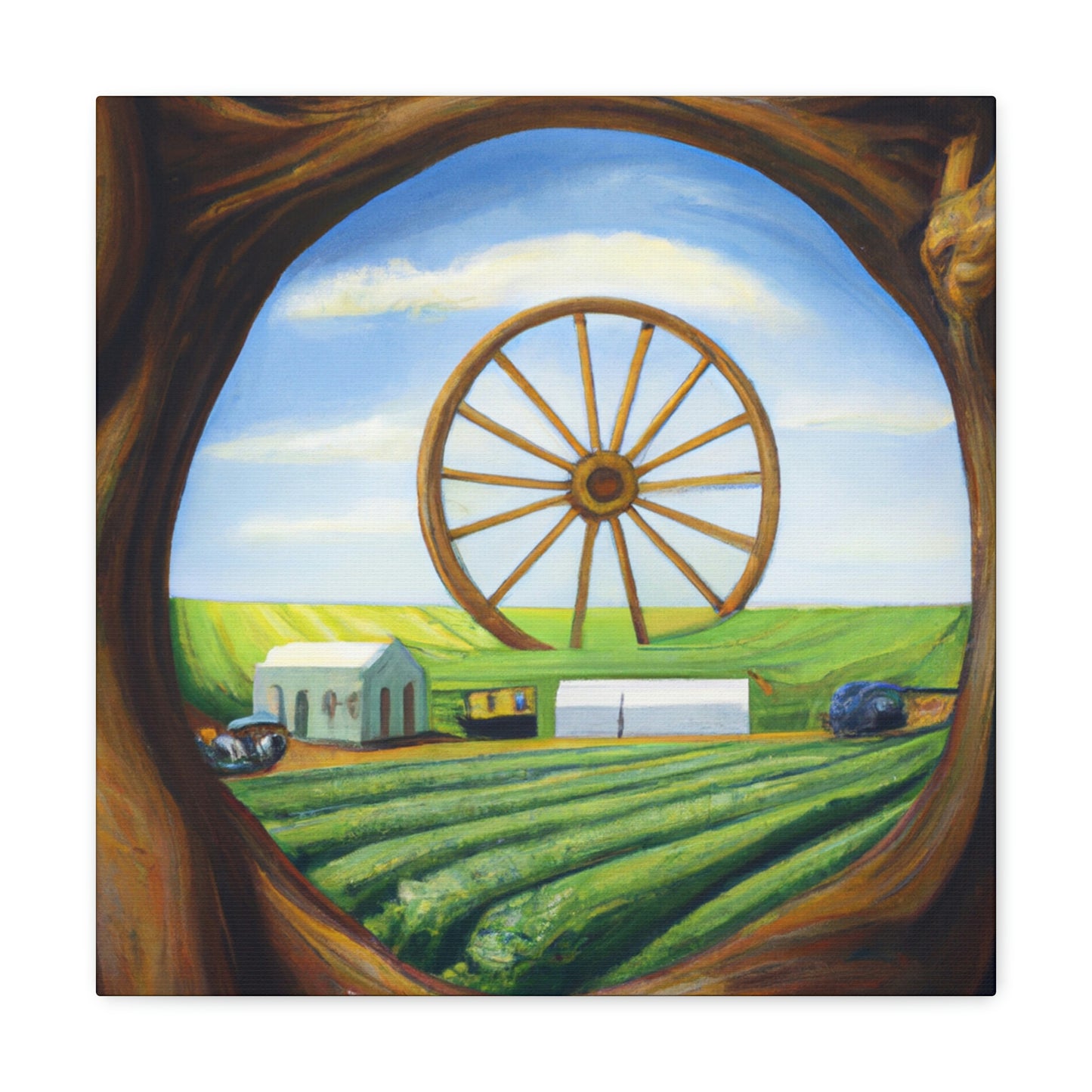 Revolutionary Wagon Wheel - Canvas