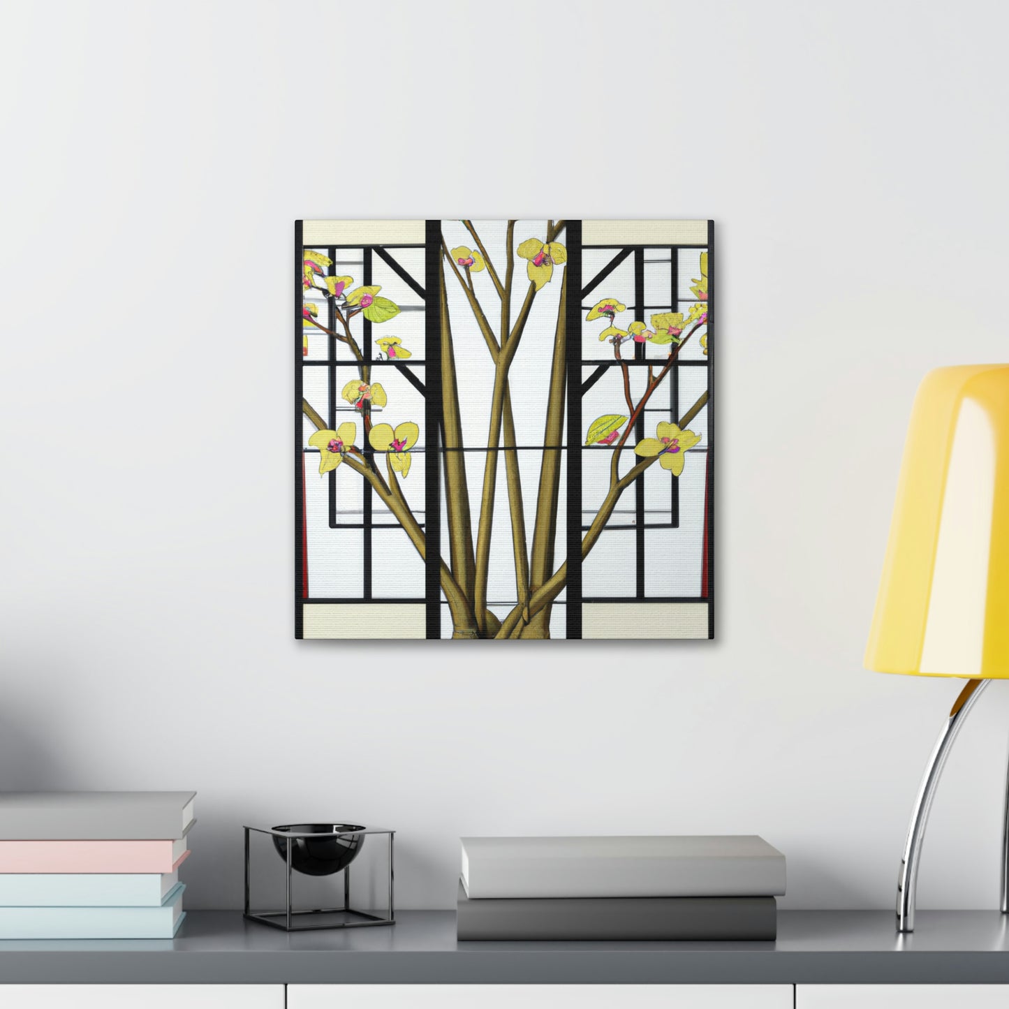 Vibrant Deco Dogwood - Canvas