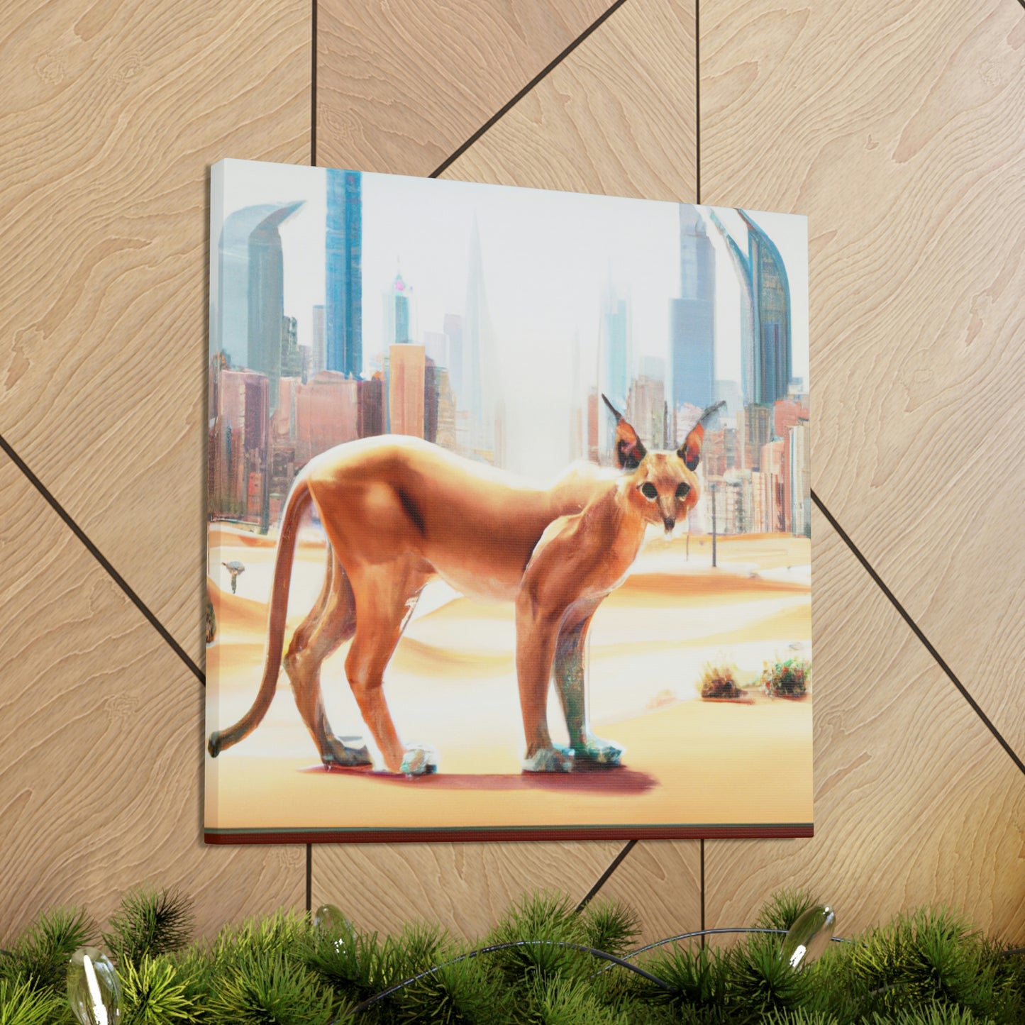 "Caracal in the City" - Canvas