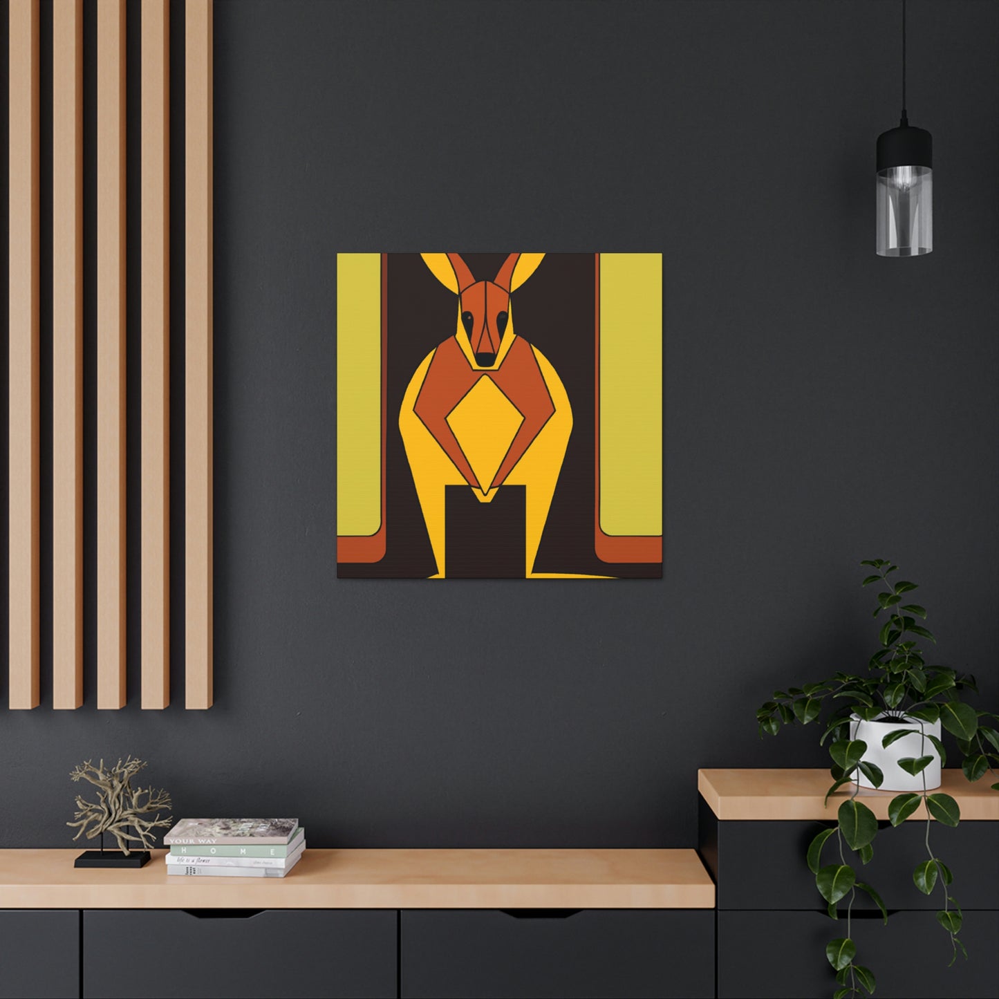 "Waltzing Wallaby Wonders" - Canvas