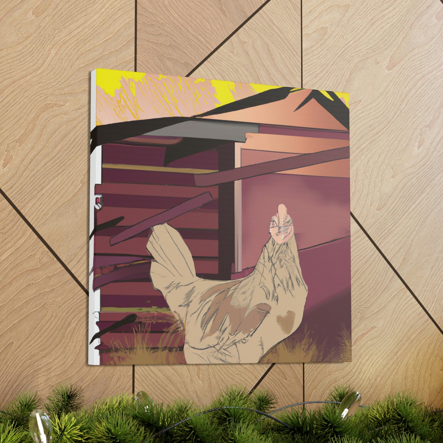 Hen in the City - Canvas