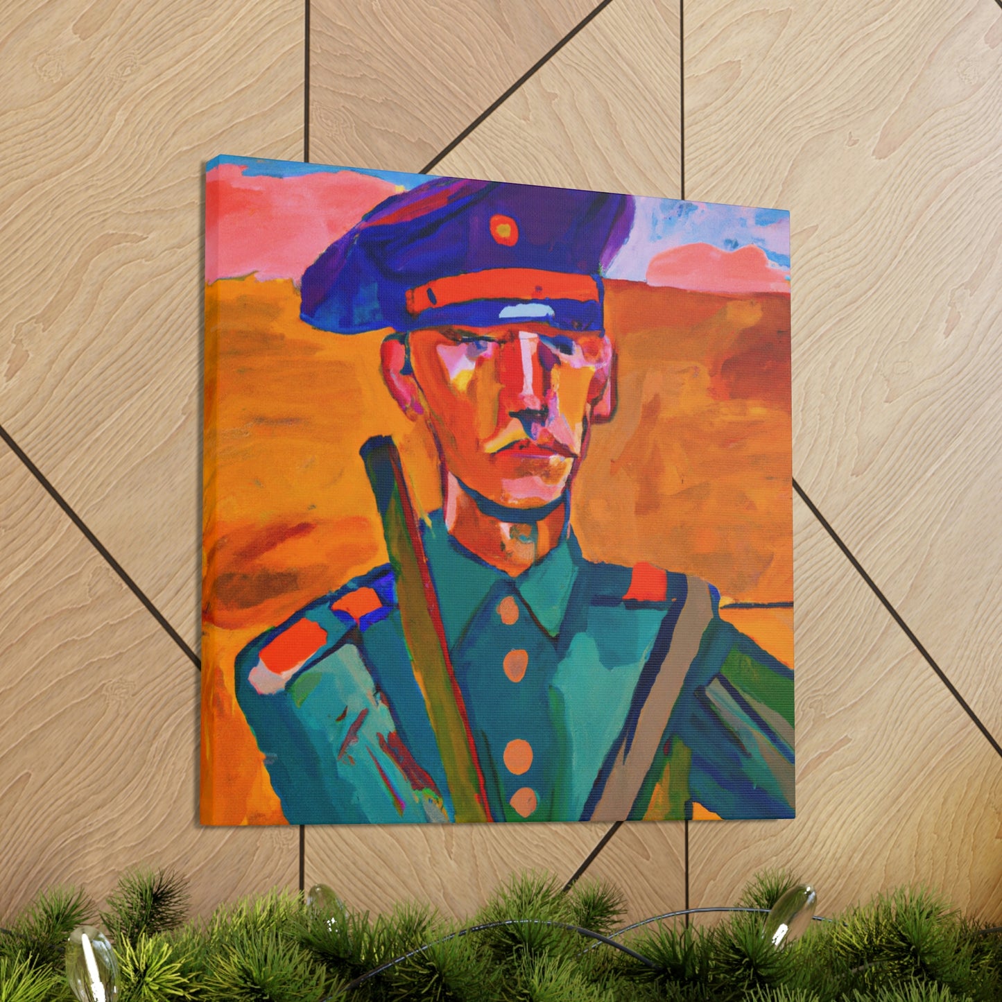 "Warrior with Fauvism" - Canvas