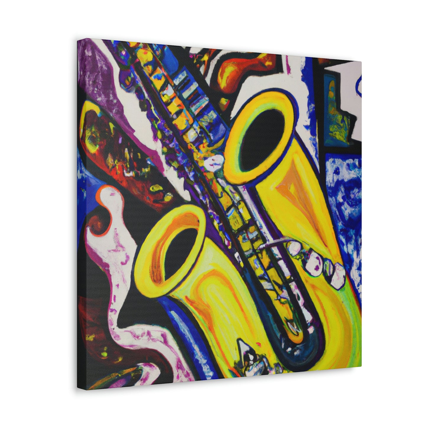 "Saxophone in Motion" - Canvas