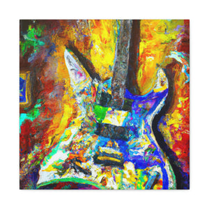 "Electric Guitar Enigma" - Canvas