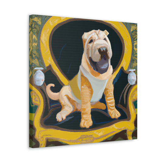 "Shining Shar Pei Splendor" - Canvas