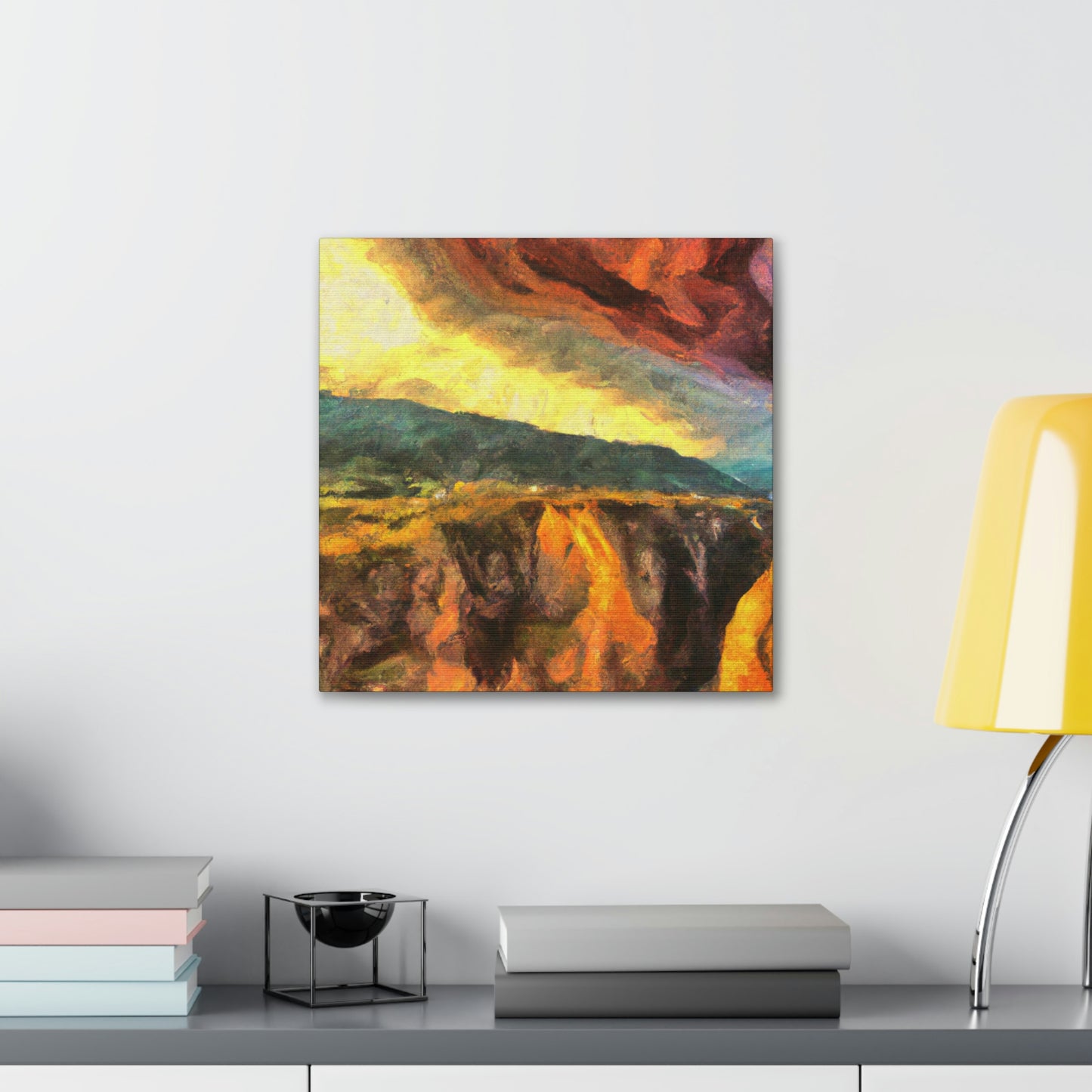 "Canyon in contrast Colors" - Canvas