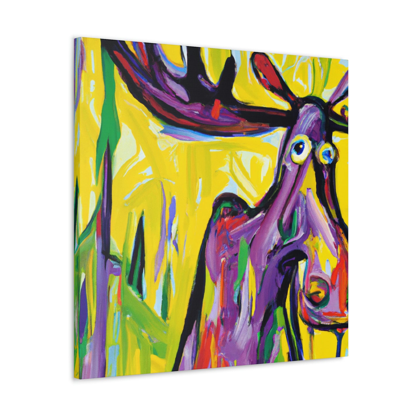 Moose Amidst Wilderness - Canvas