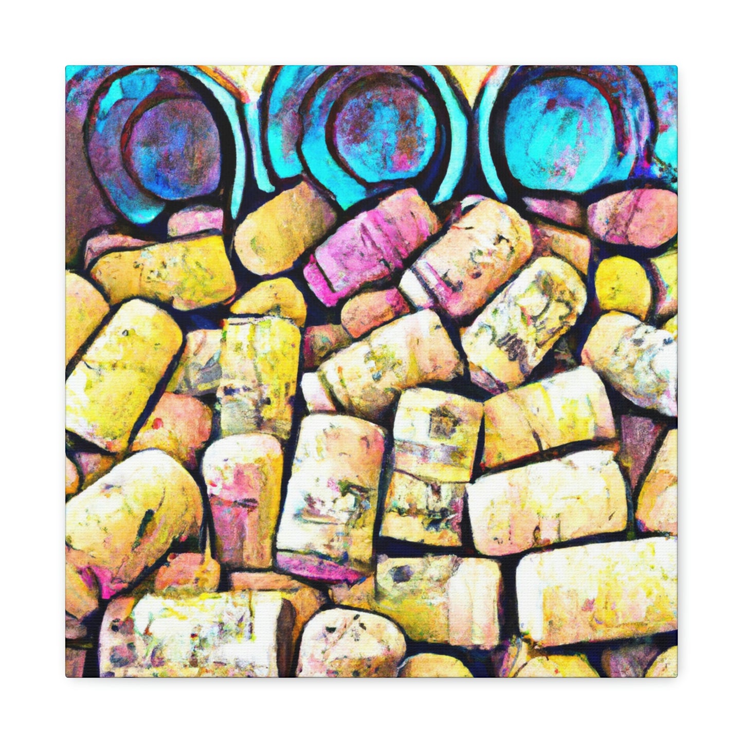 "Corks in a Bottle" - Canvas