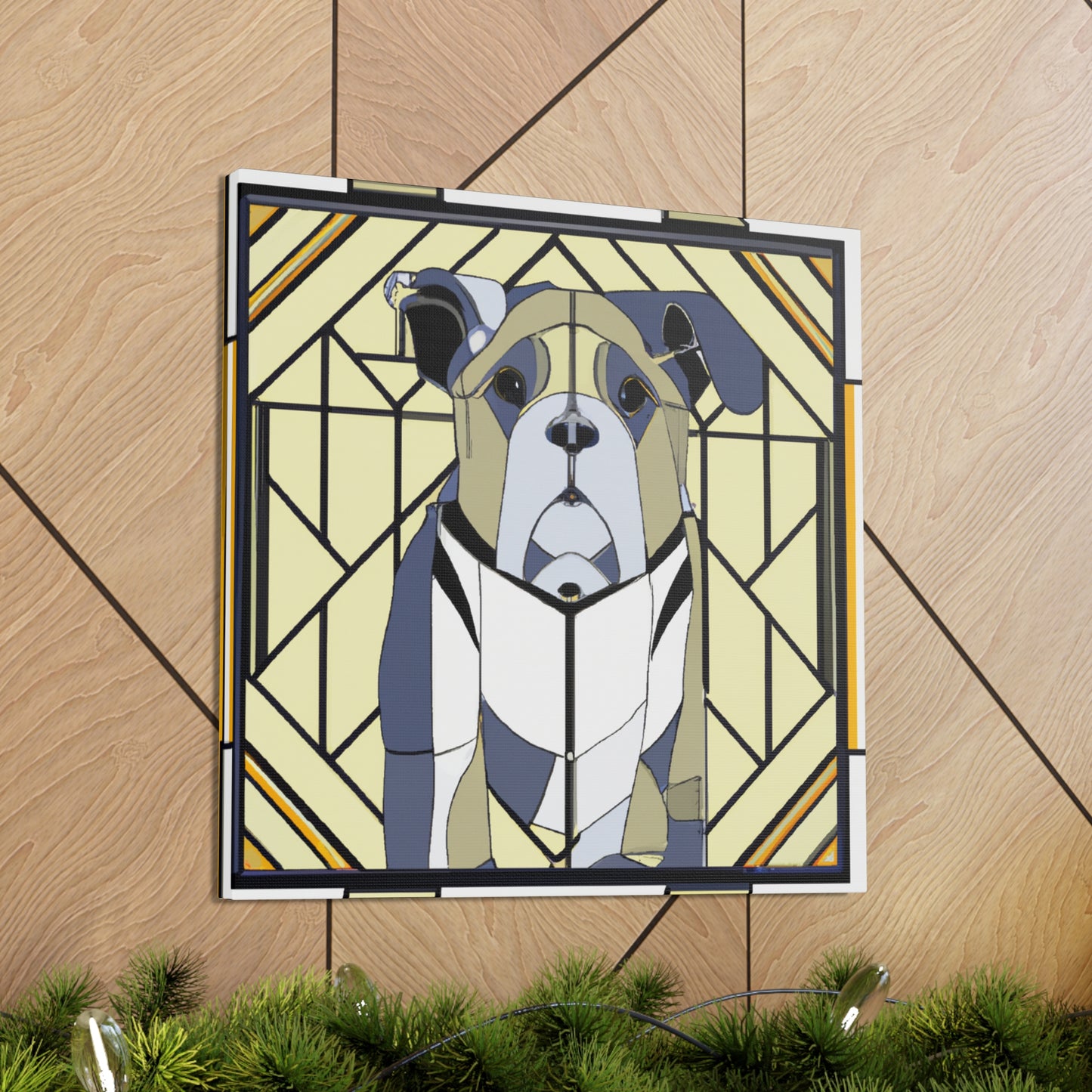 "Bulldog's Regal Roar" - Canvas