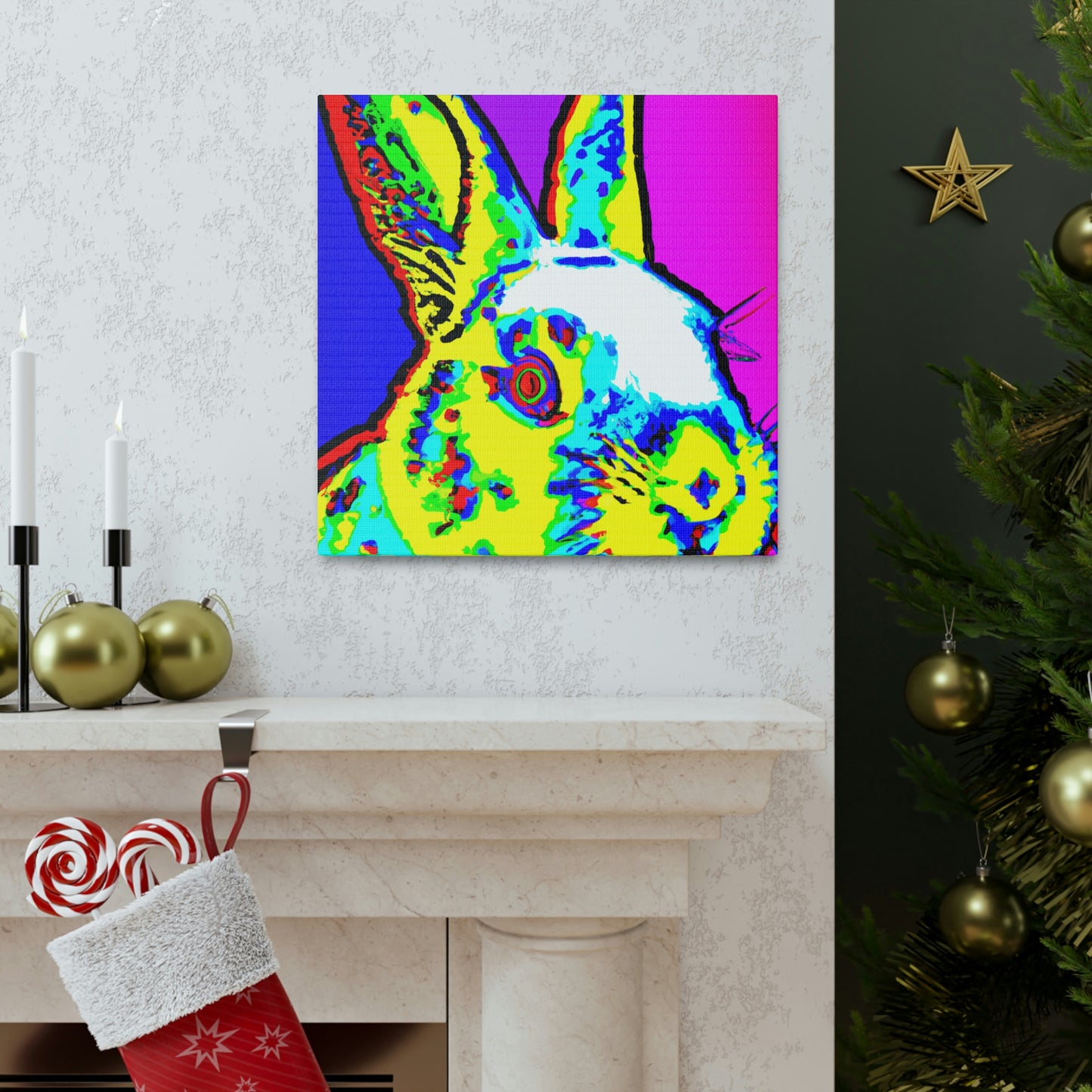 Rabbit in Pop Art - Canvas