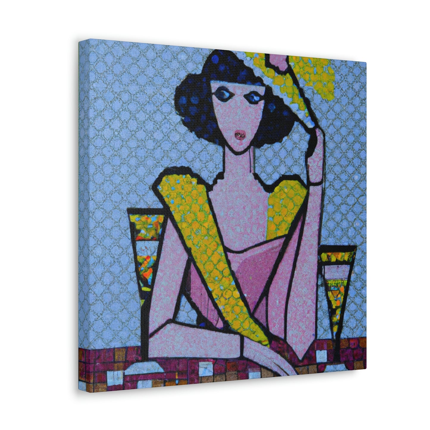 "Art Deco Pointillisme" - Canvas