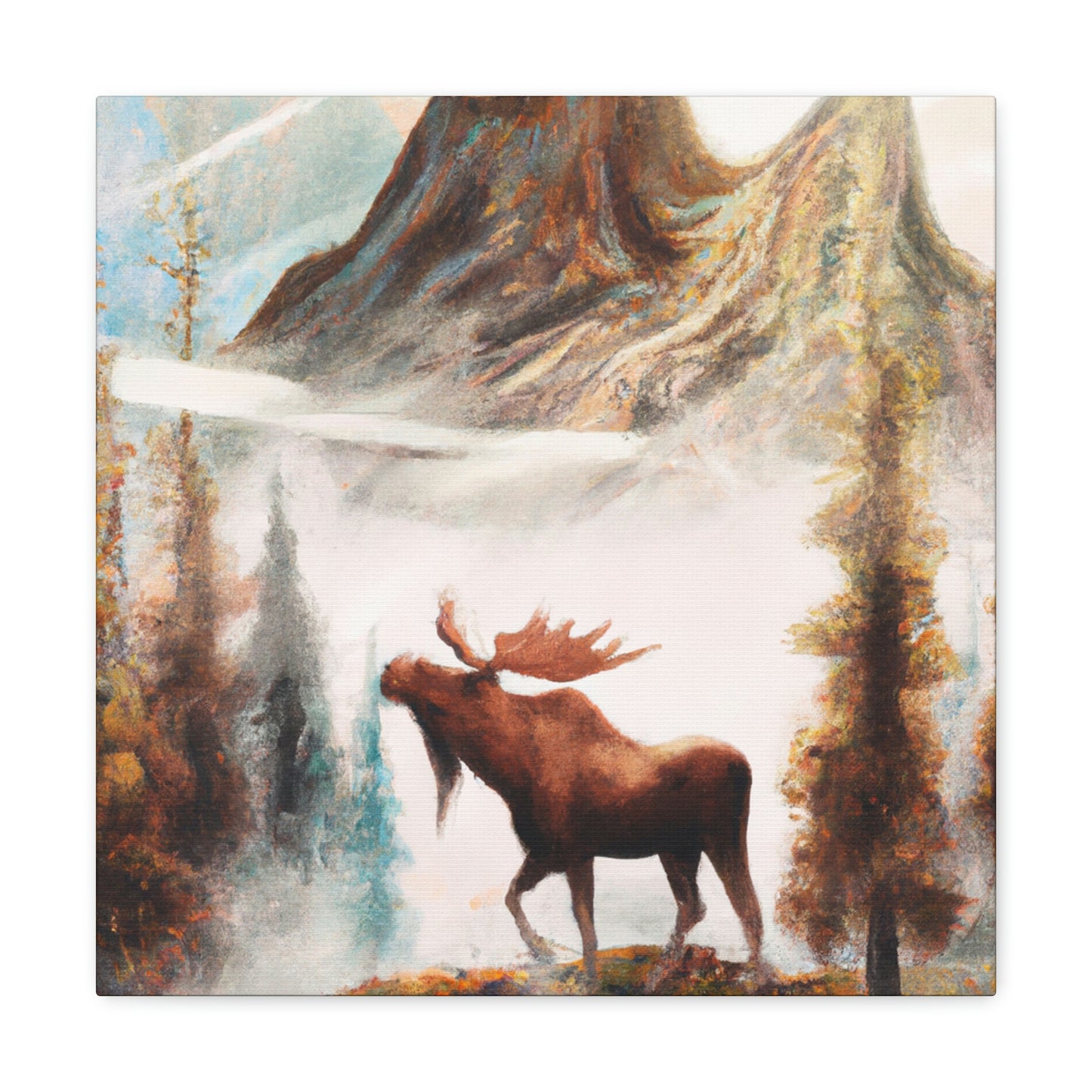 Moose of Art Nouveau - Canvas