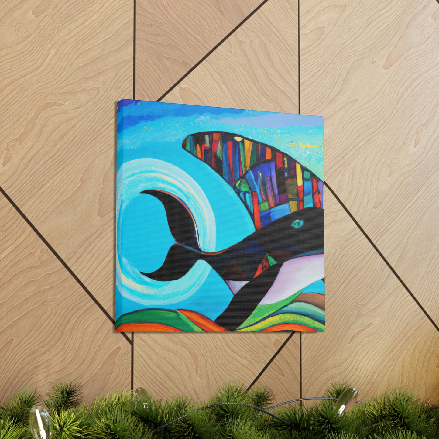 "Whaling in Art Deco" - Canvas