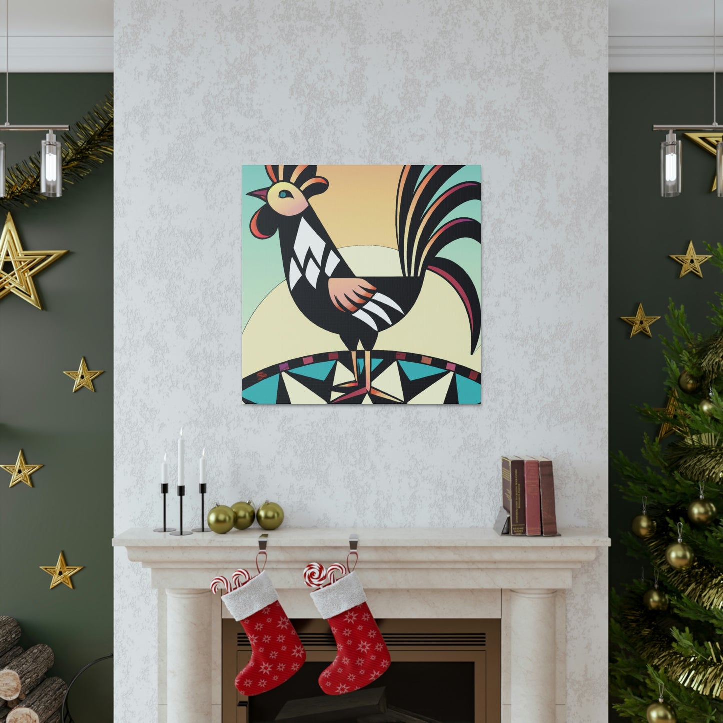 Chicken in Dazzle - Canvas