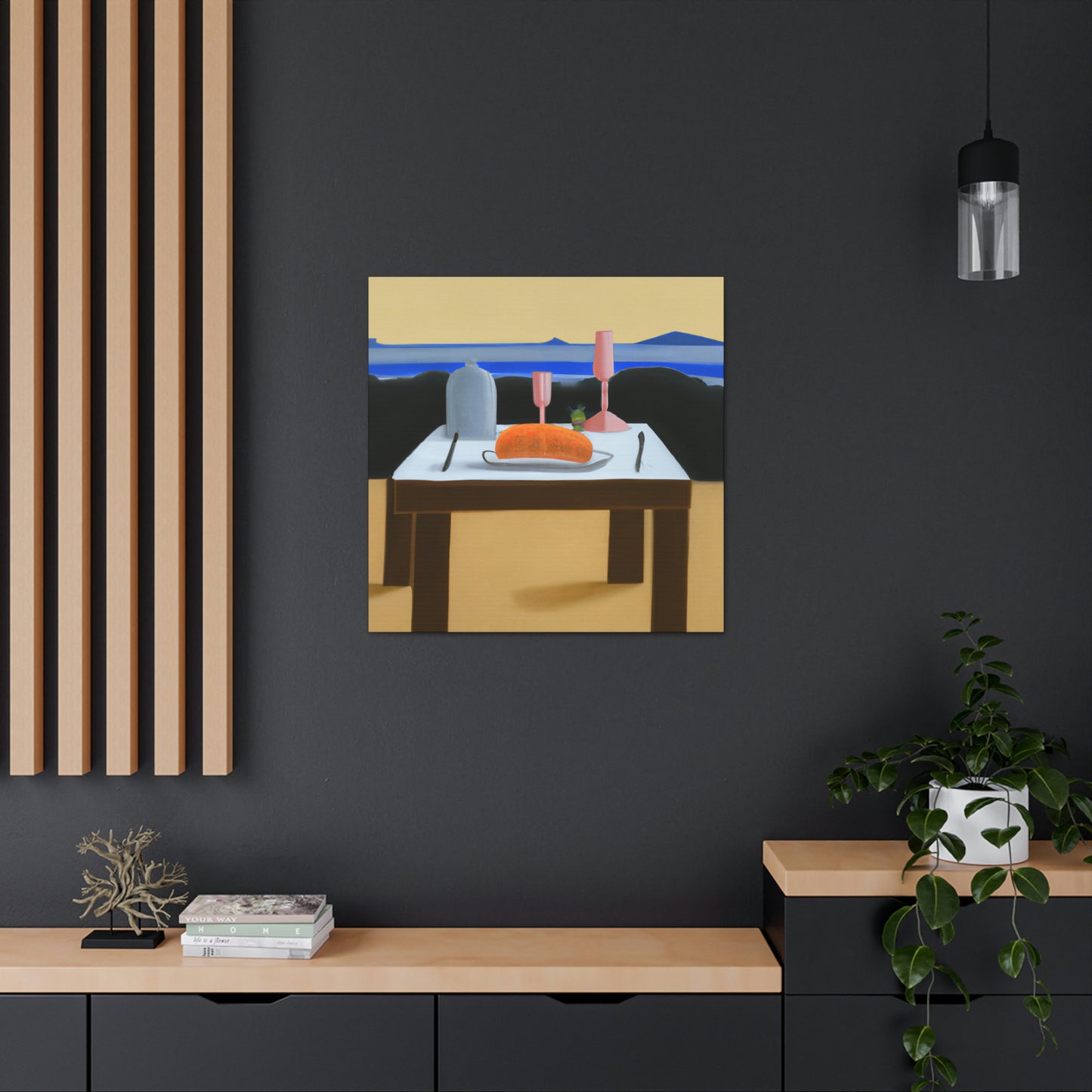 "Dinner Set Minimalism" - Canvas