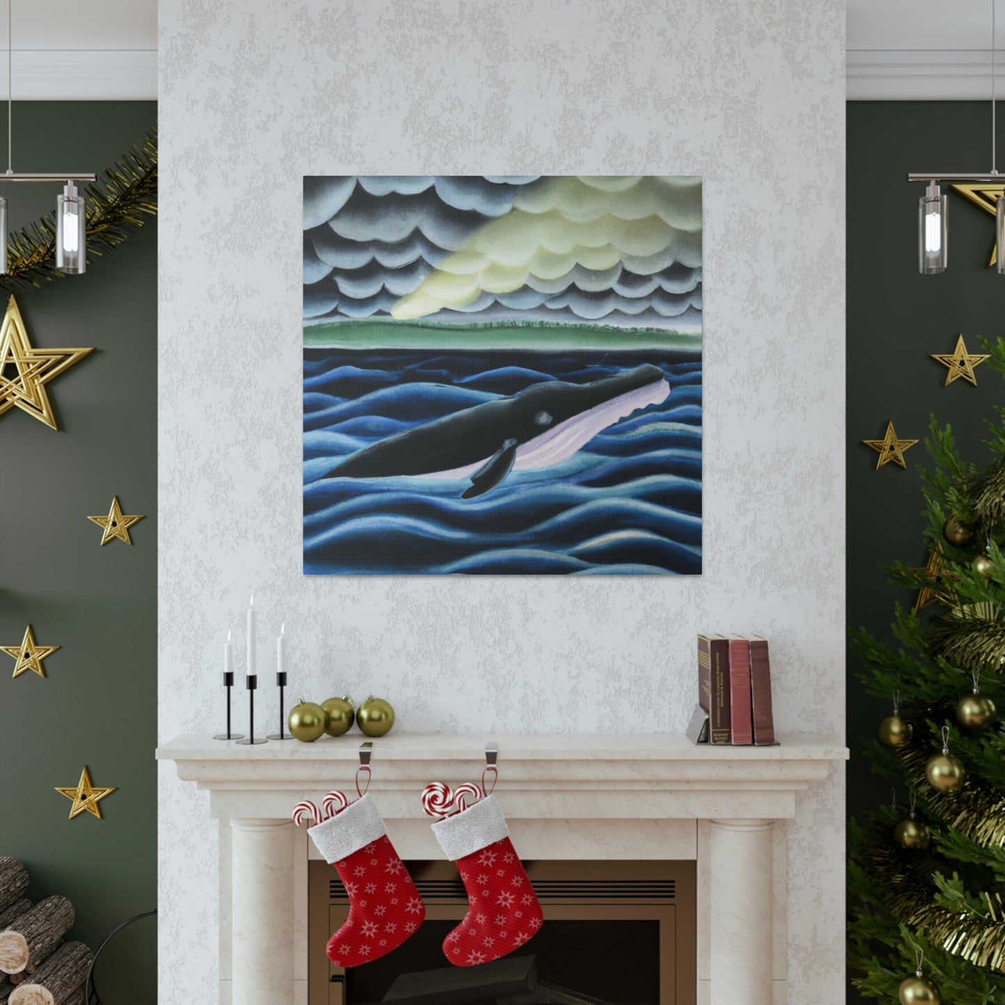 Whale in Absinthia - Canvas