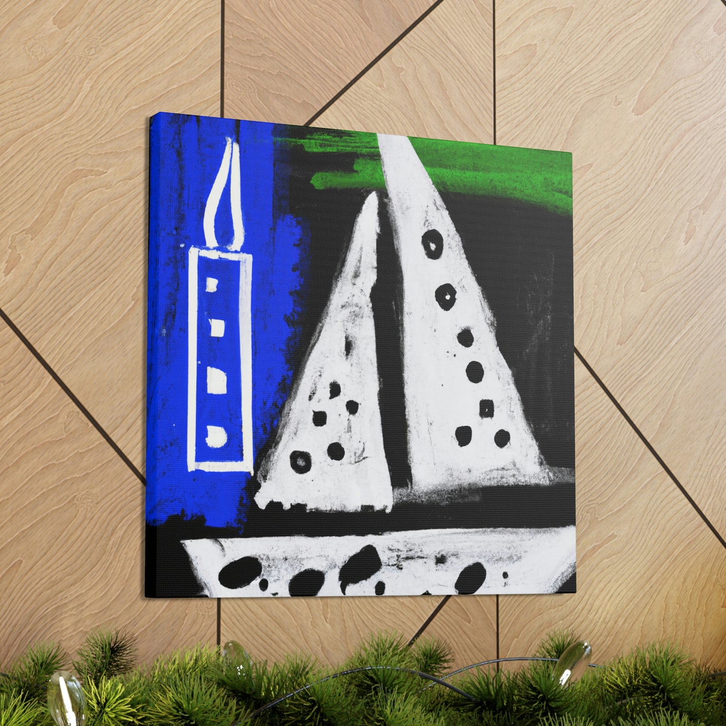 Yacht in Stillness. - Canvas