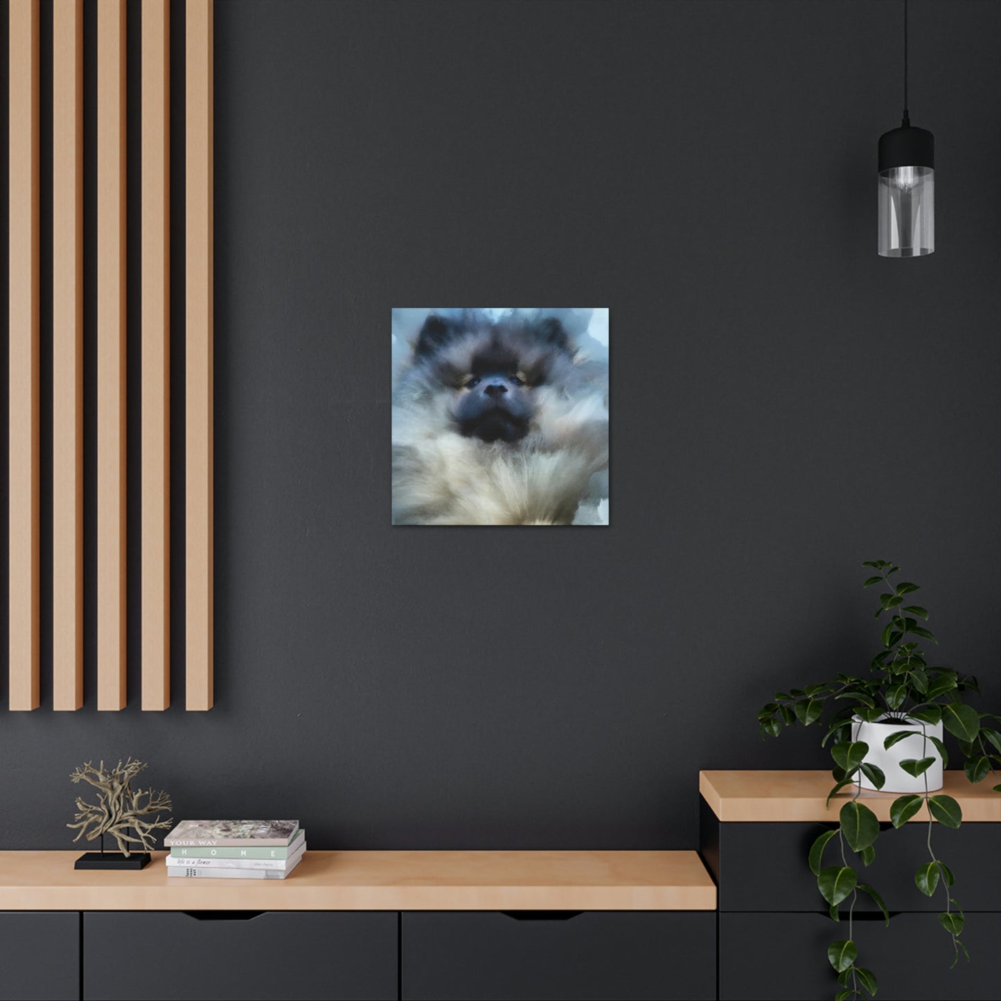 Keeshond in Abstract - Canvas