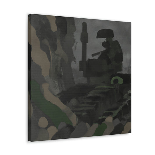 Sniper's Stealthy Stance - Canvas