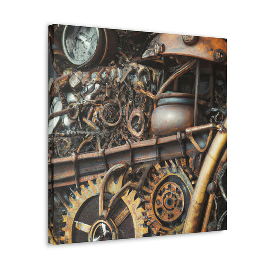 Gilded Clockwork Wonders - Canvas