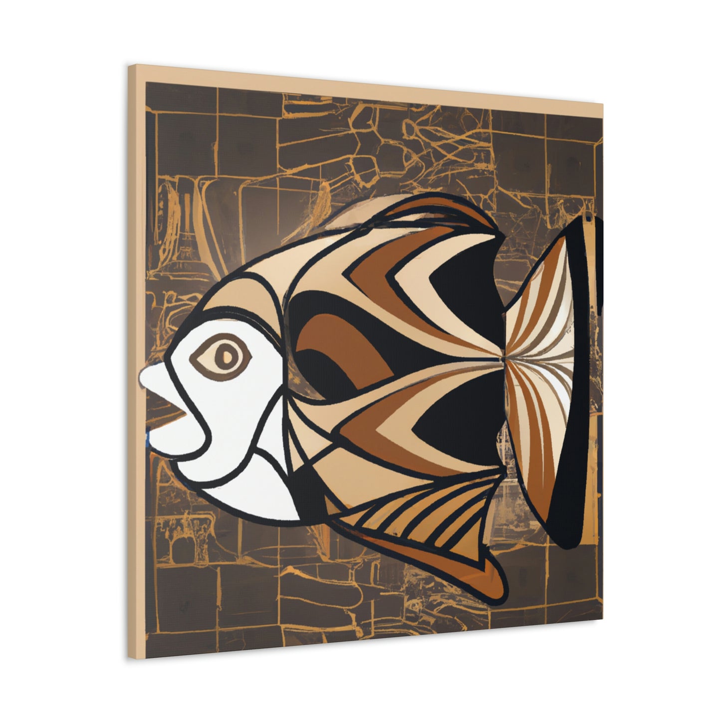 "Fish in Art Deco" - Canvas