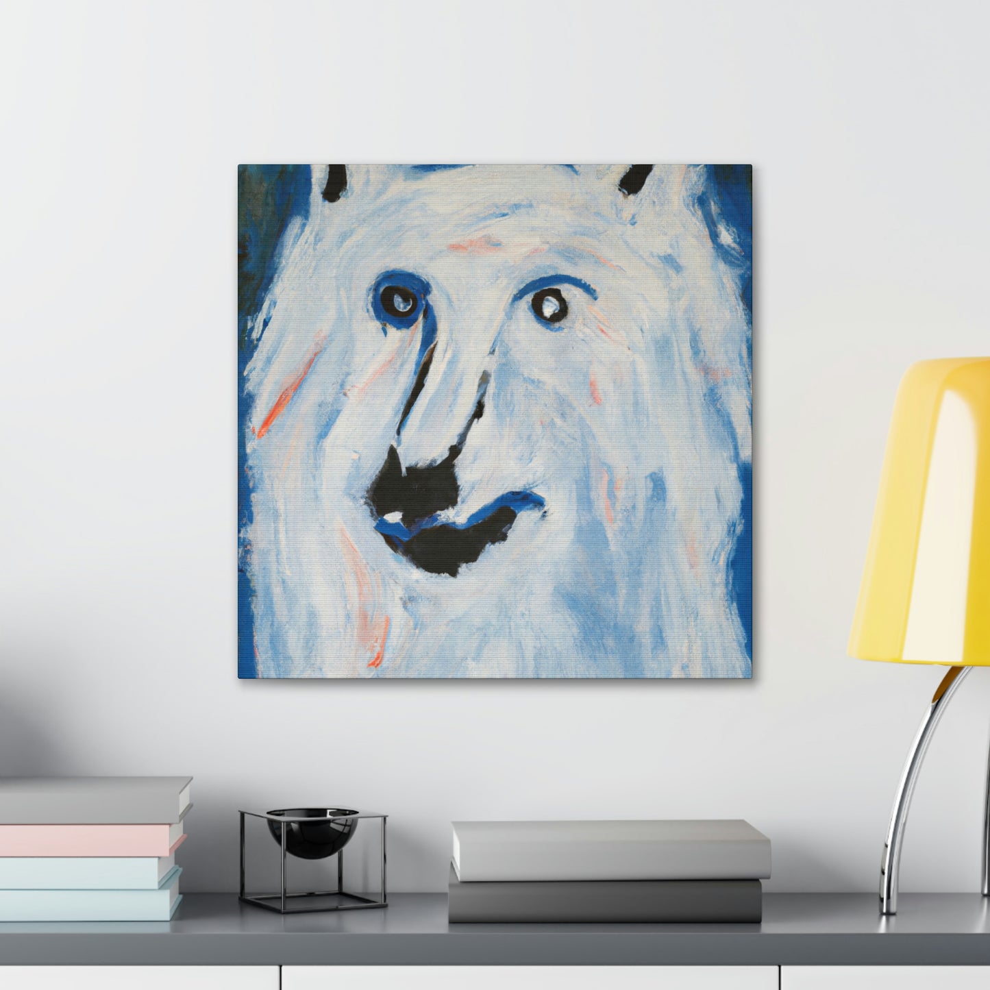 "Arctic Wolf's Silence" - Canvas