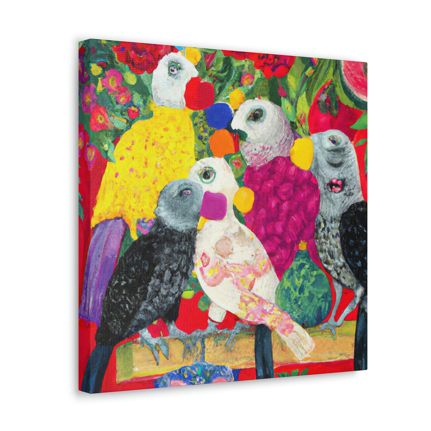 African Greys Adored - Canvas