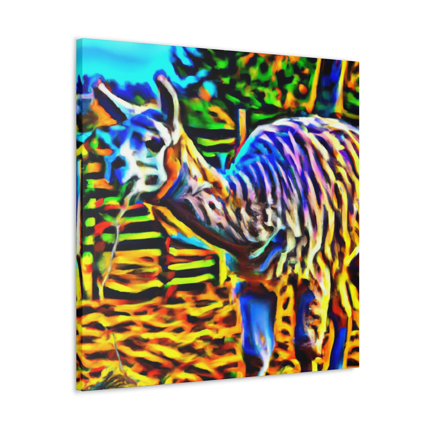 Llama at Sunrise - Canvas