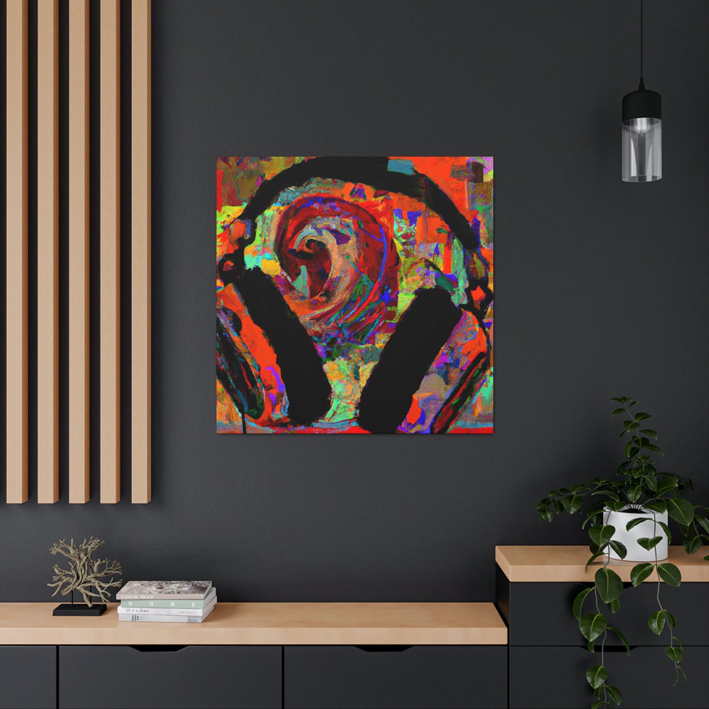 Headphones in Melody. - Canvas