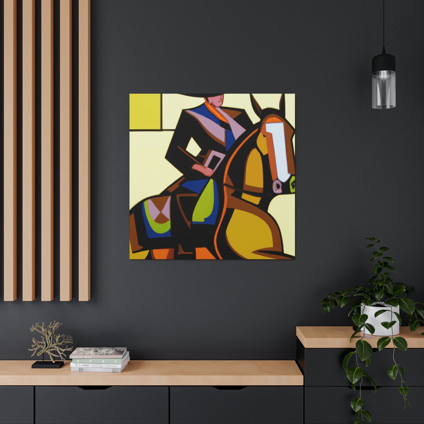 "Cowboy Acrobatic Elegance" - Canvas