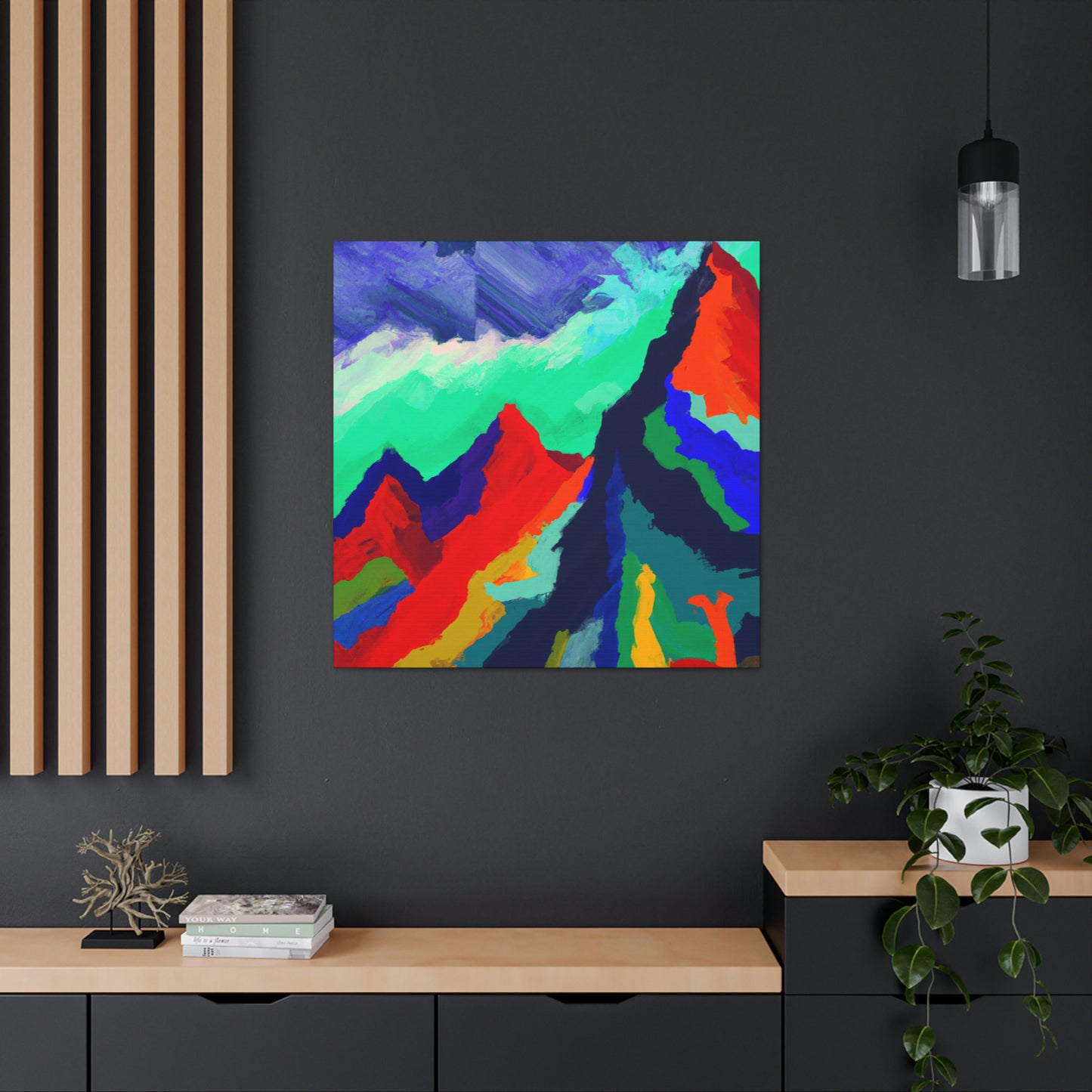 Mountain Majesty Abstract - Canvas