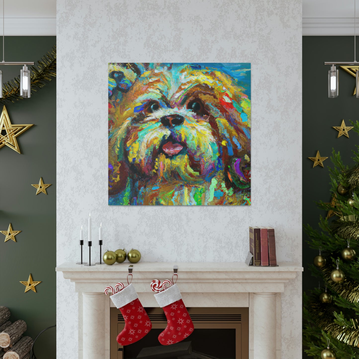 Shih Tzu Fauvism - Canvas