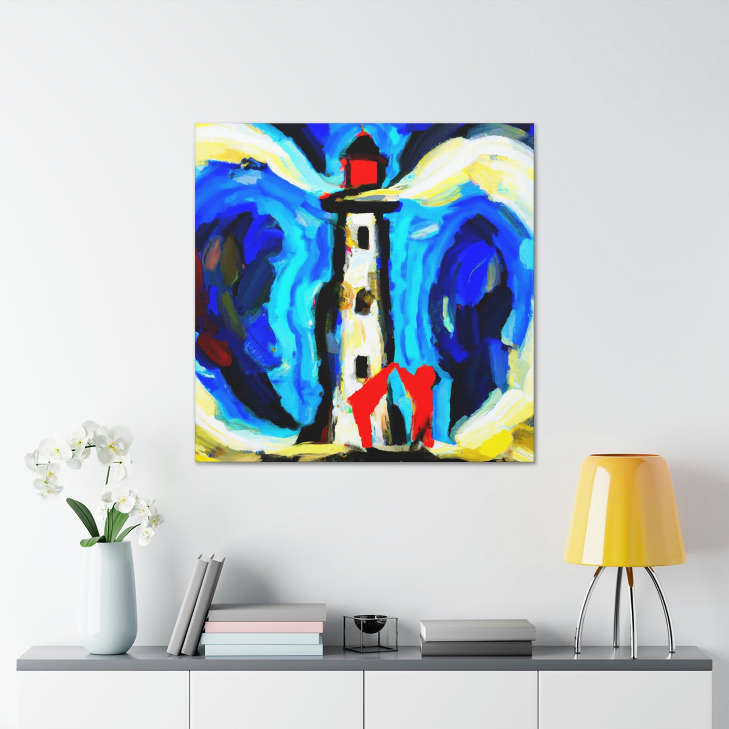 Love at the Lighthouse - Canvas