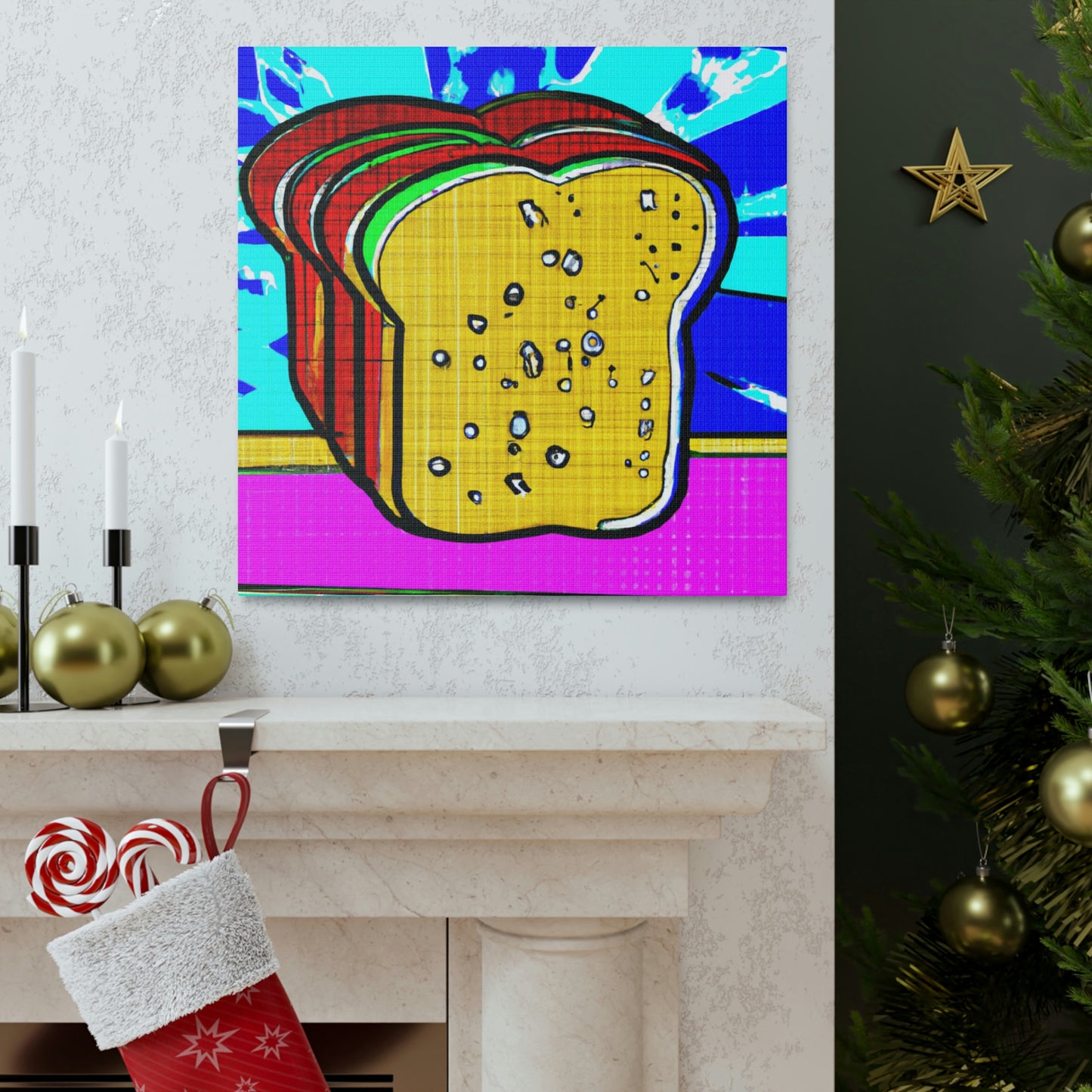 Bread in Pop Art - Canvas