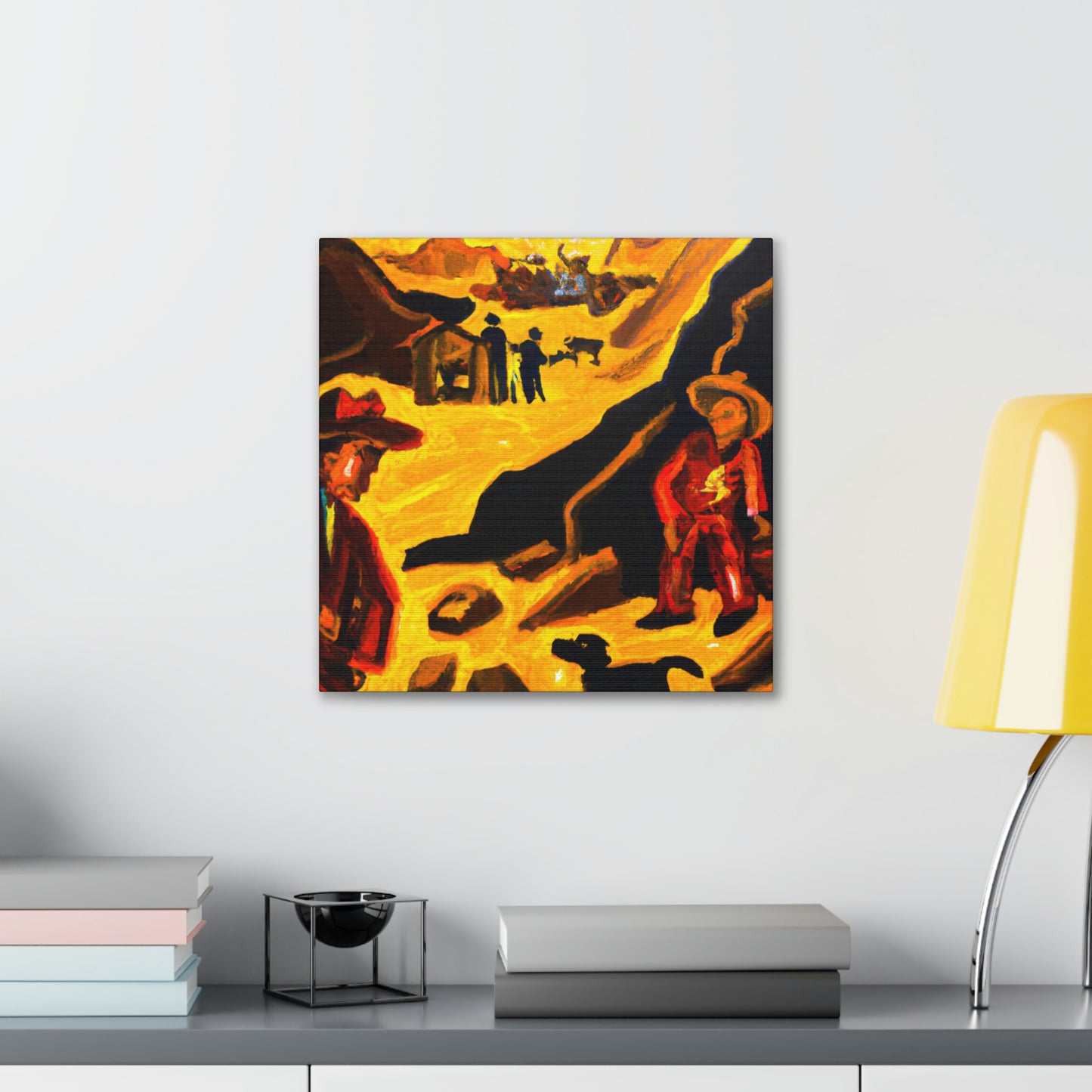 Gold Mine Ablaze - Canvas