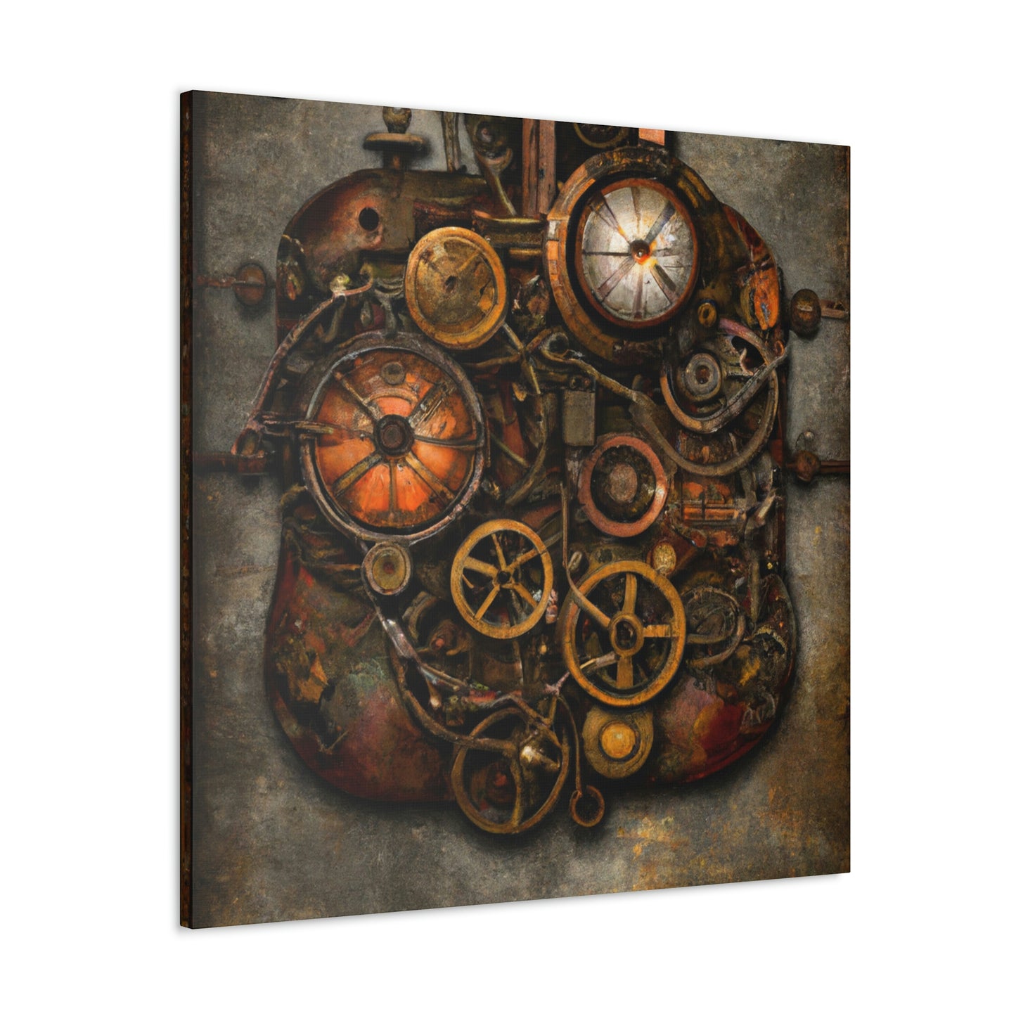 Clockwork Cloudscape Dreaming - Canvas