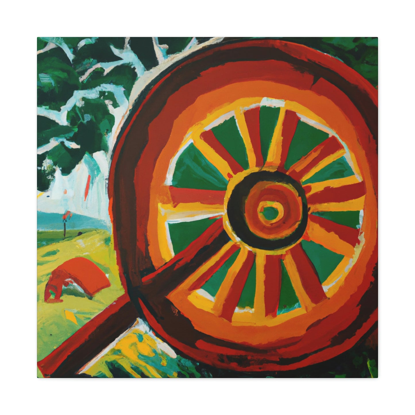 "Wheel of Times Past" - Canvas