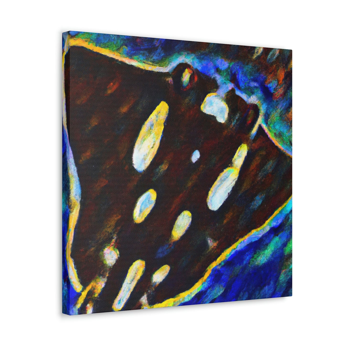 "Majestic Stingray Gliding" - Canvas