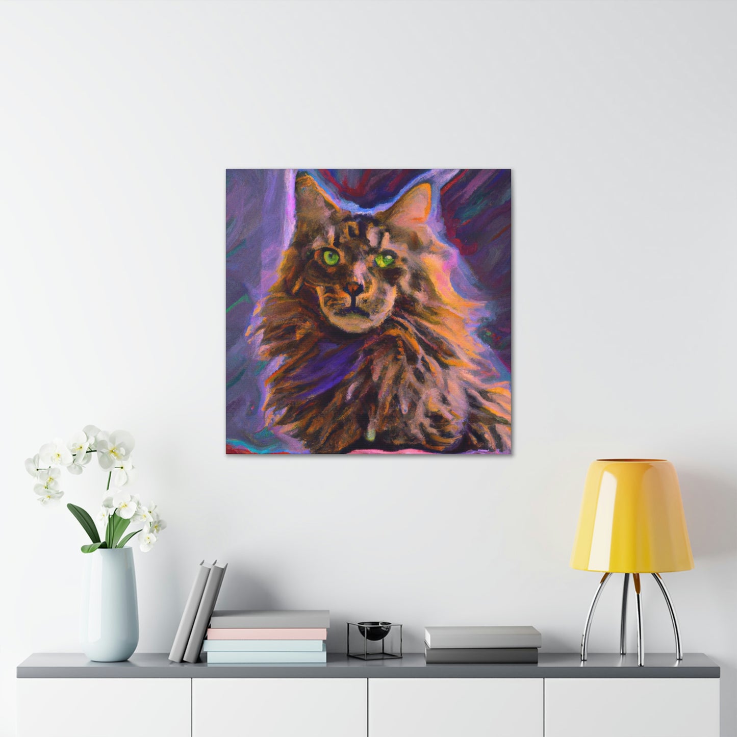 Fur of Maine Coon - Canvas