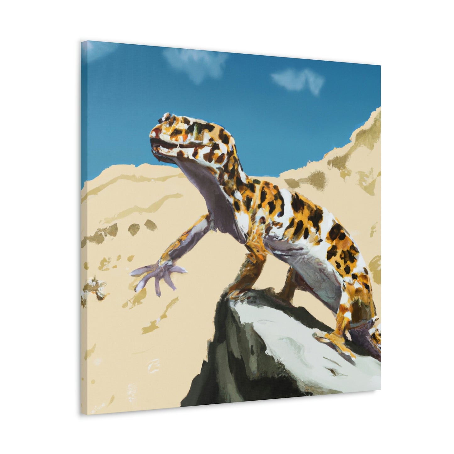 Leopard Gecko Elegance - Canvas