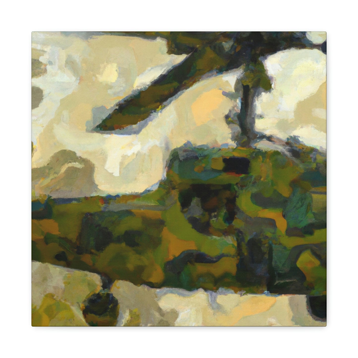 Helicopter in Flight - Canvas