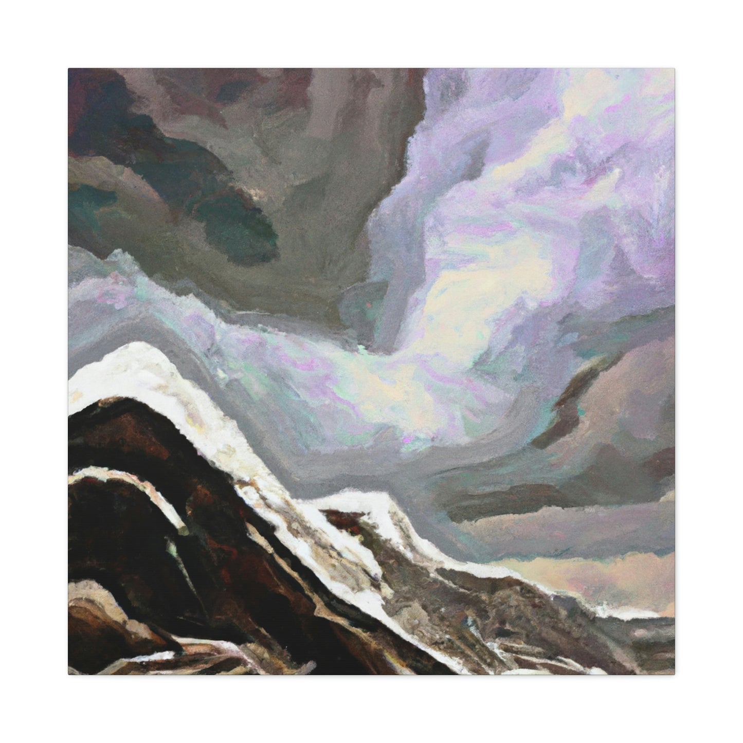 "Mountain Snowy Majesty" - Canvas