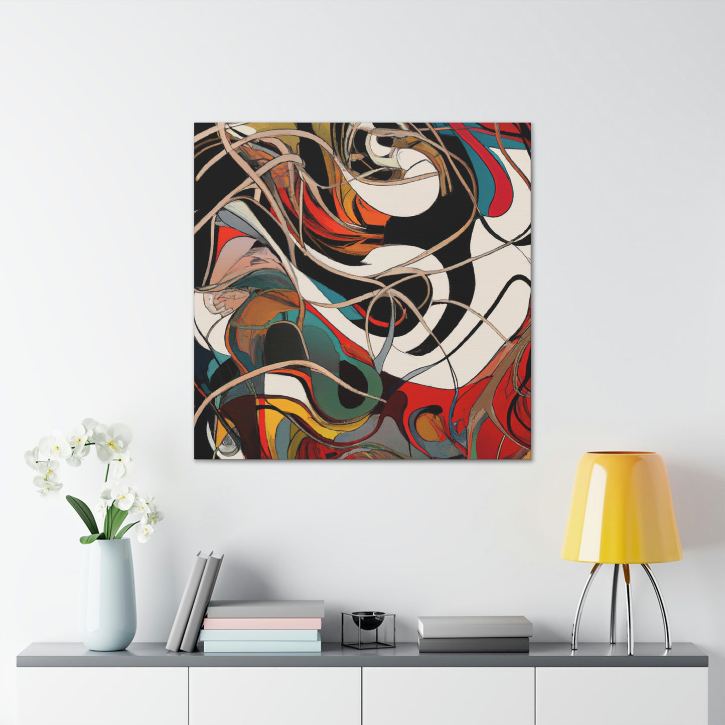 "Awe-Filled Brushstroke Symphony" - Canvas