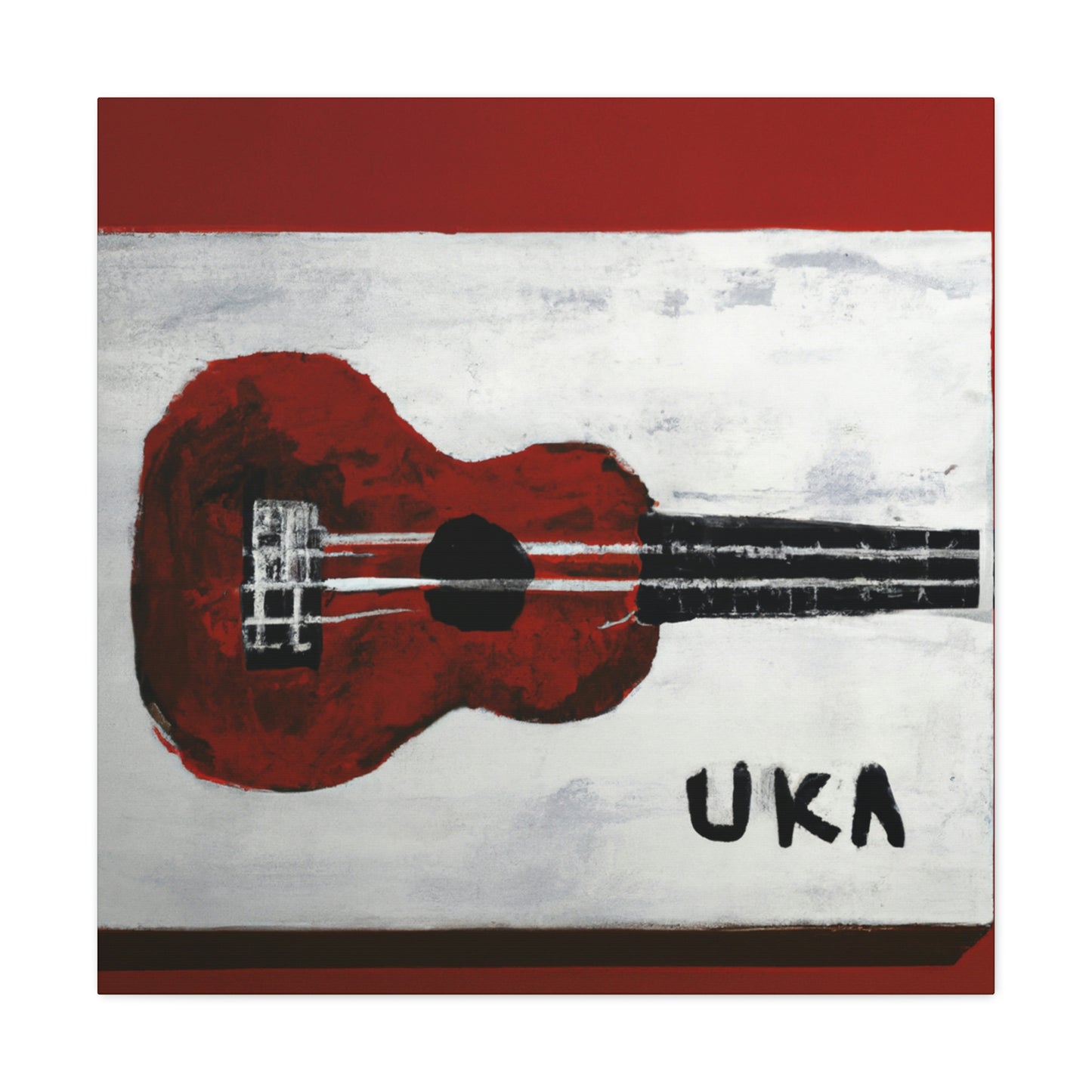 "Ukulele Minimalism Dream" - Canvas