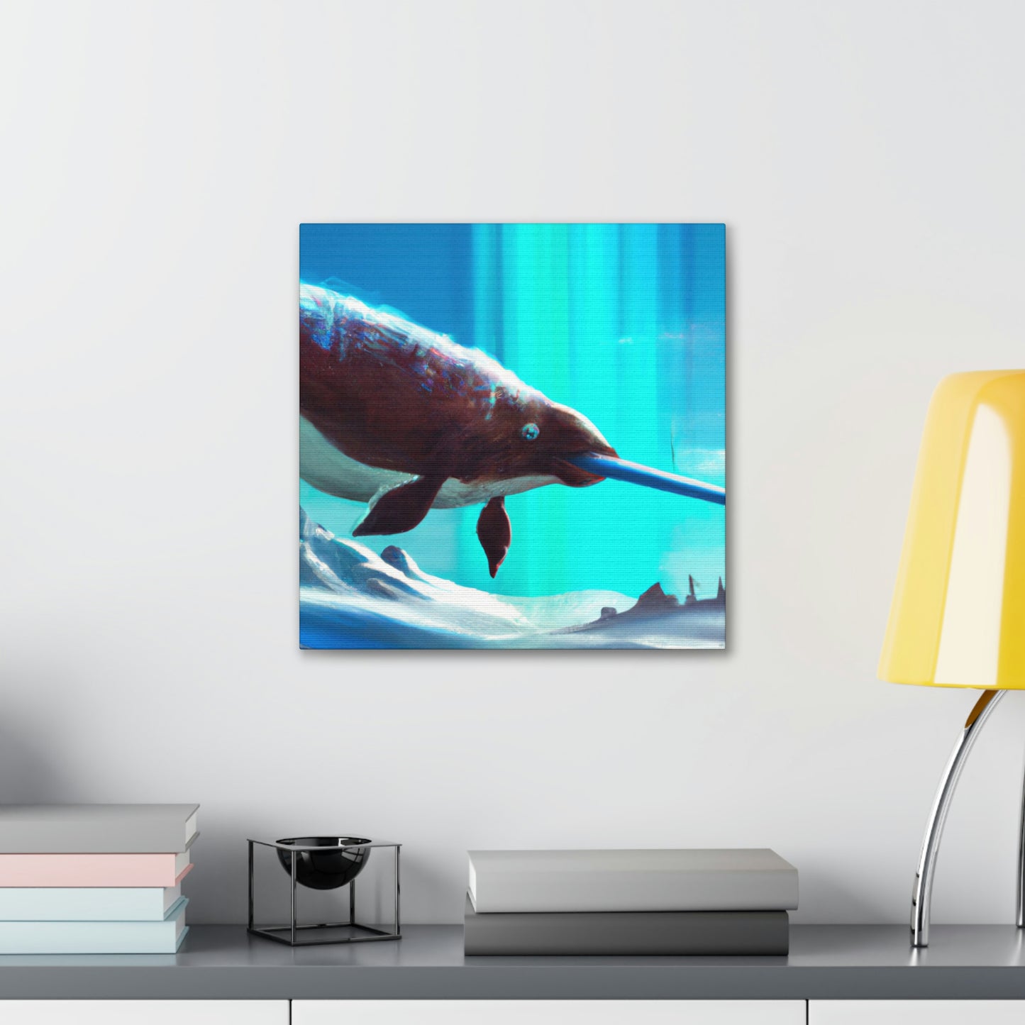 "Narwhal In Expressionism" - Canvas