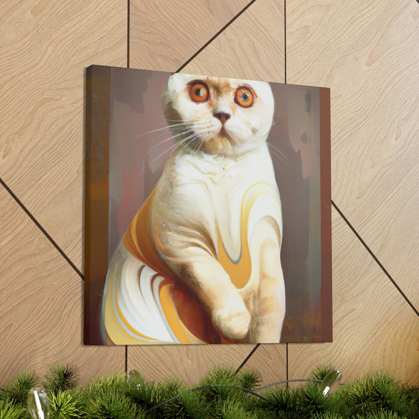 "Kilted Cat Curves" - Canvas