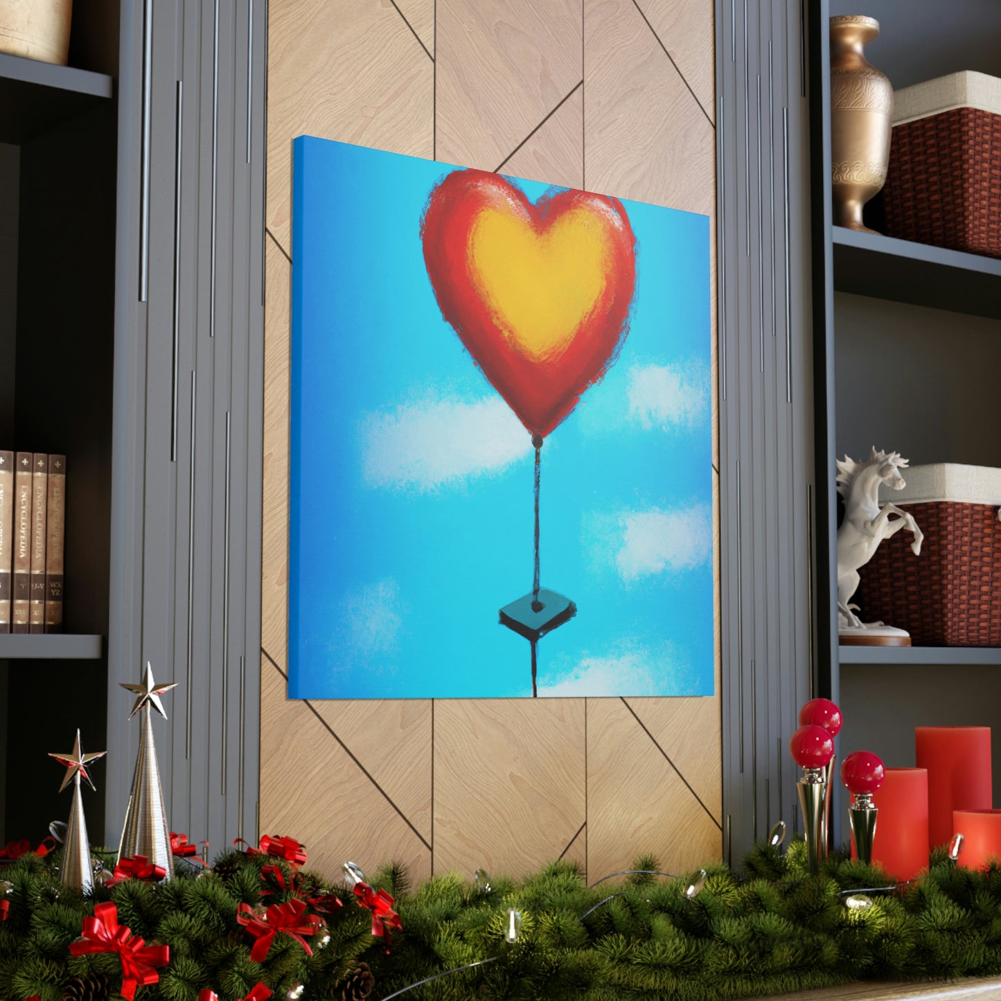 Heart Balloon Joyful Release - Canvas