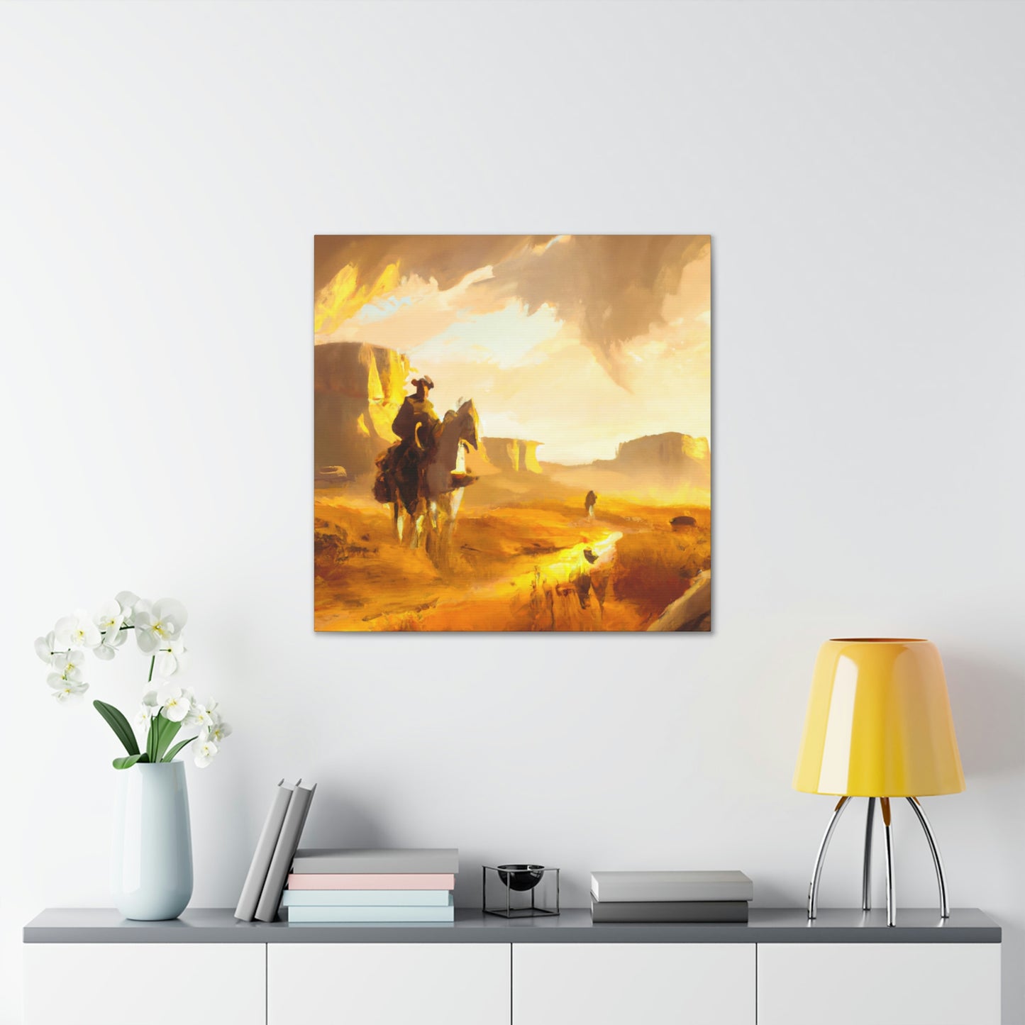 Western Landscape Dawn - Canvas